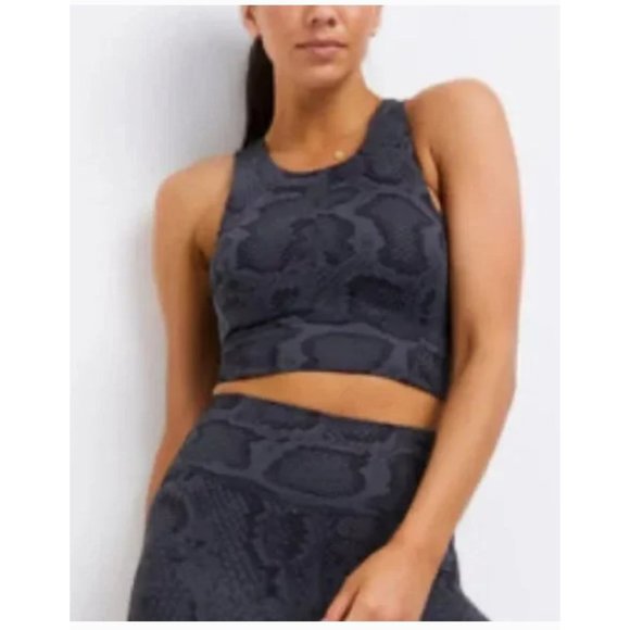 ALLFENIX Indie Python Print Racer Back Sports Bra Medium - Picture 4 of 14